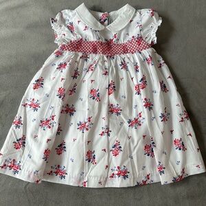 NWT 18-24M Janie & Jack Smocked Dress with Flowers